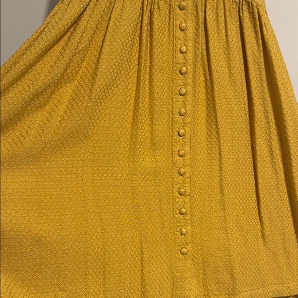 Roxy Yellow Button-Front Dress - Picture 4 of 5
